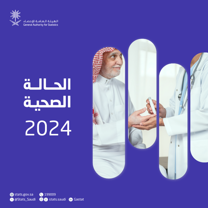 إحصائيات صحة مواطنين المملكة السعودية بنهاية 2024