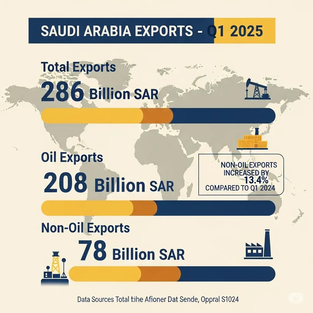 قيمة صادرات السعودية في 2025