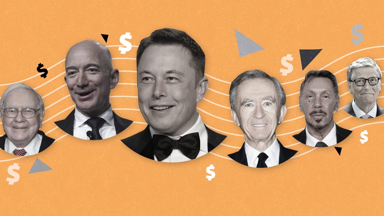 ترتيب الأثرياء في العالم حتى النصف الأول من 2024