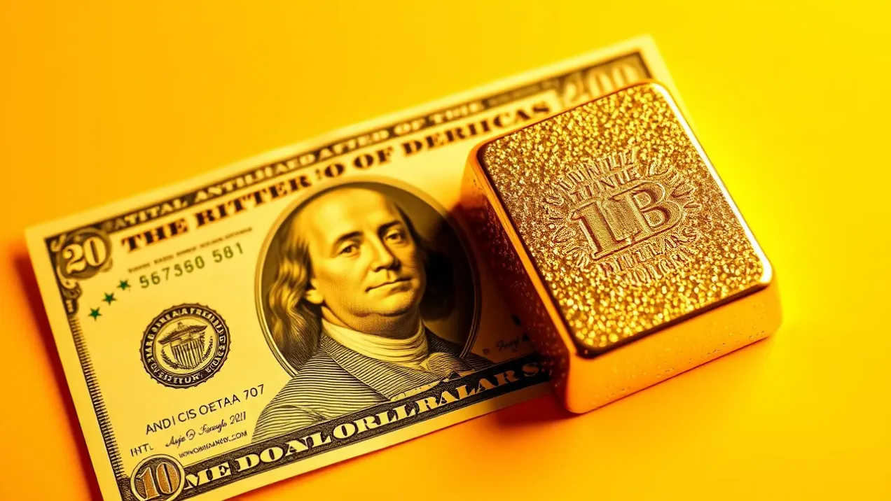 مقارنة إحصائية بين سعر الدولار وسعر الذهب في 2025
