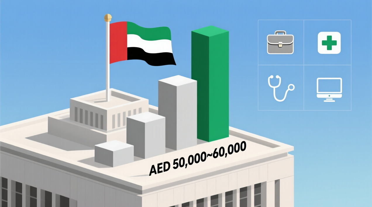 معدلات المرتبات الحكومية في الإمارات 2025
