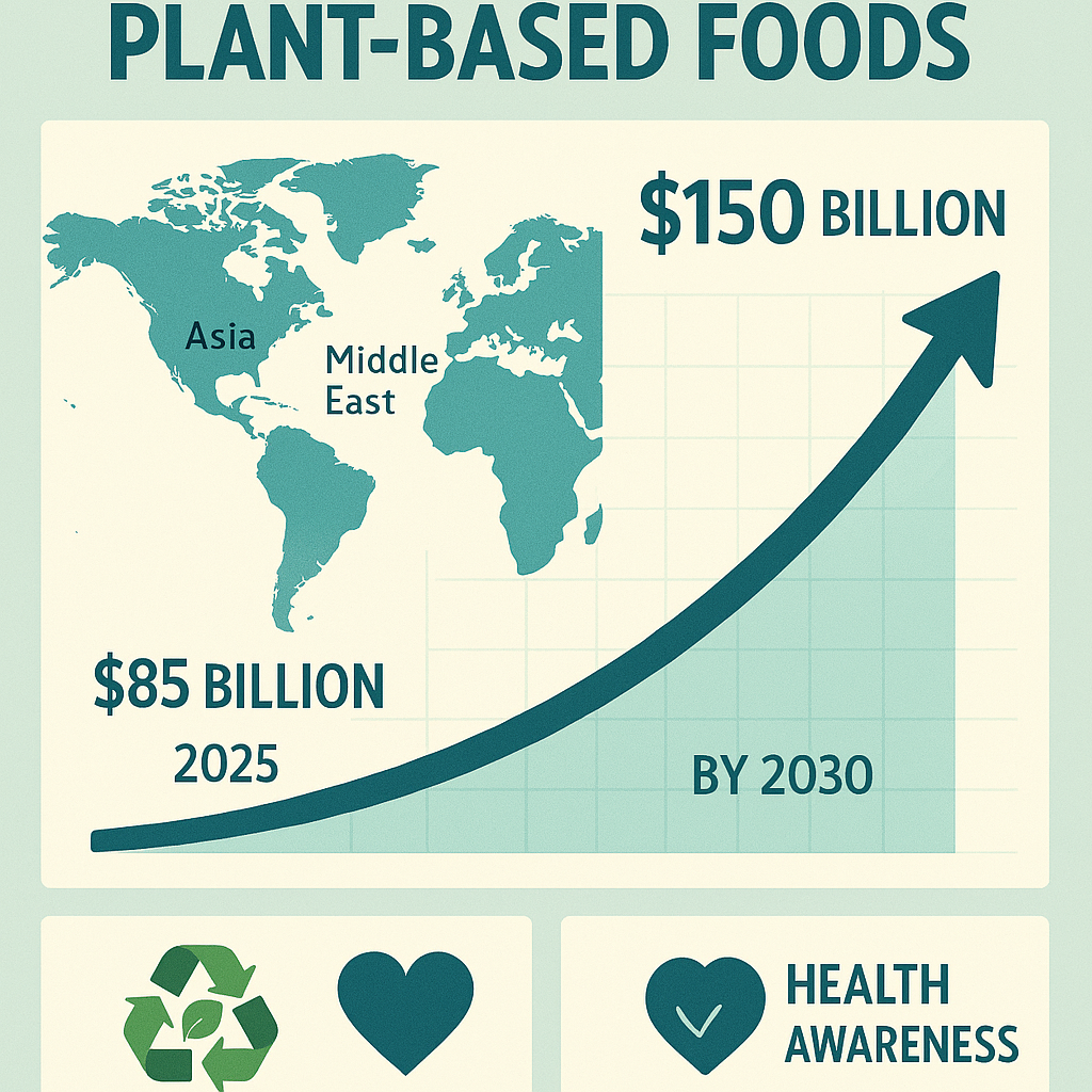 أرقام ثورة الأغذية النباتية 2025