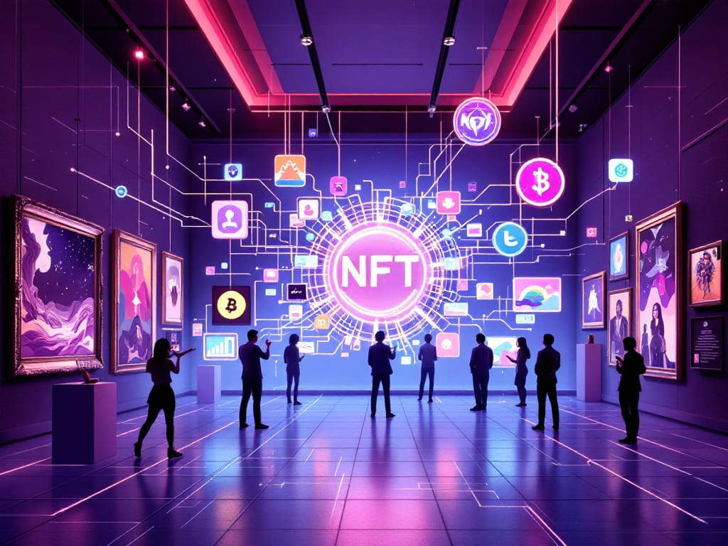 سوق الفن الرقمي والرموز غير القابلة للاستبدال (NFTs)