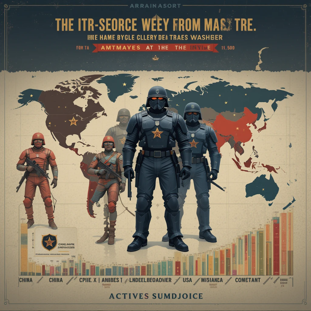 أكبر جيوش العالم من حيث عدد الجنود 2025