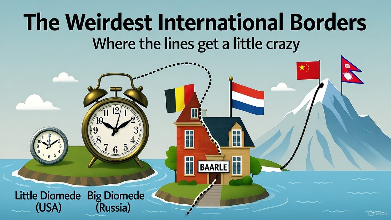 أغرب نقاط الحدود بين دول العالم في عام 2025