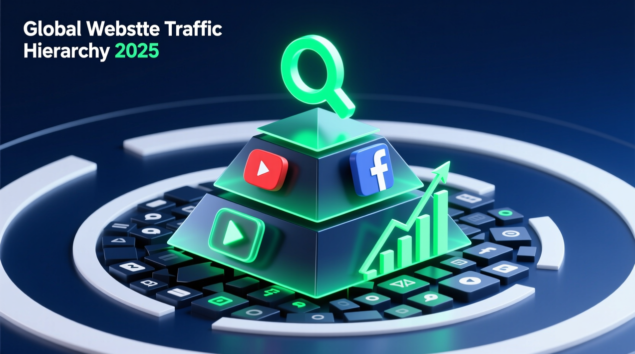 أكبر 10 مواقع عالمية من حيث حجم الزيارات لعام 2025