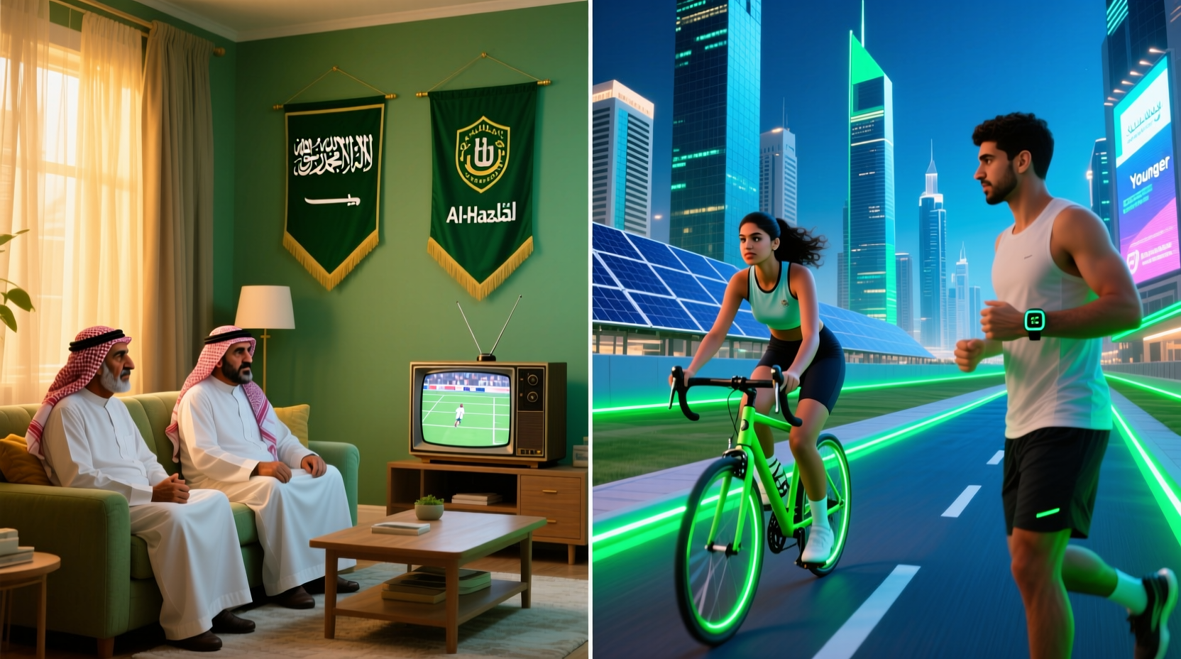 🏃‍♂️🔄 كيف تغيّرت الرياضات المفضلة لدى السعوديين خلال جيلين