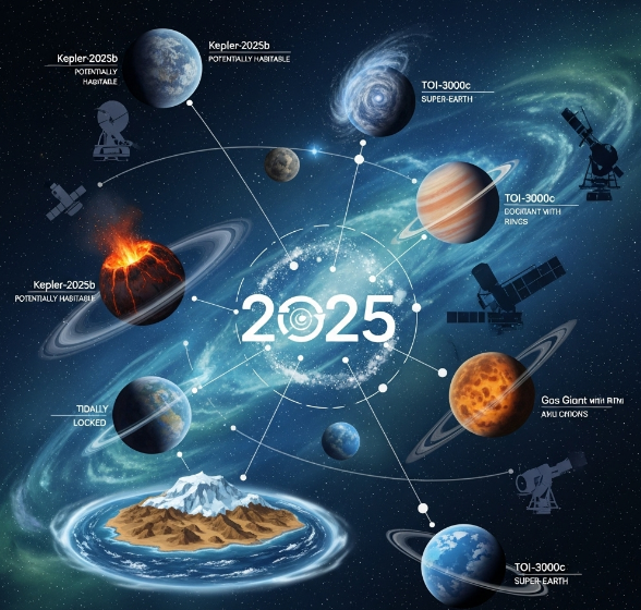 احصائيات عن الكواكب الجديدة المكتشفة في 2025