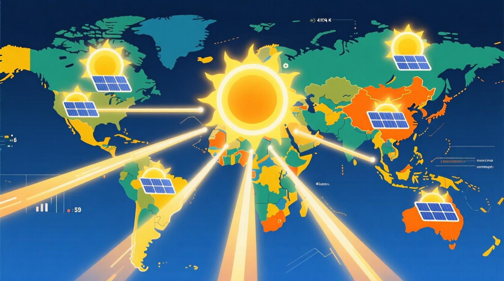 احصائيات إنتاج الطاقة الشمسية العالمي 2025