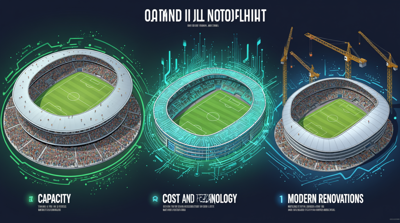 أضخم الملاعب الرياضية في العالم 2025