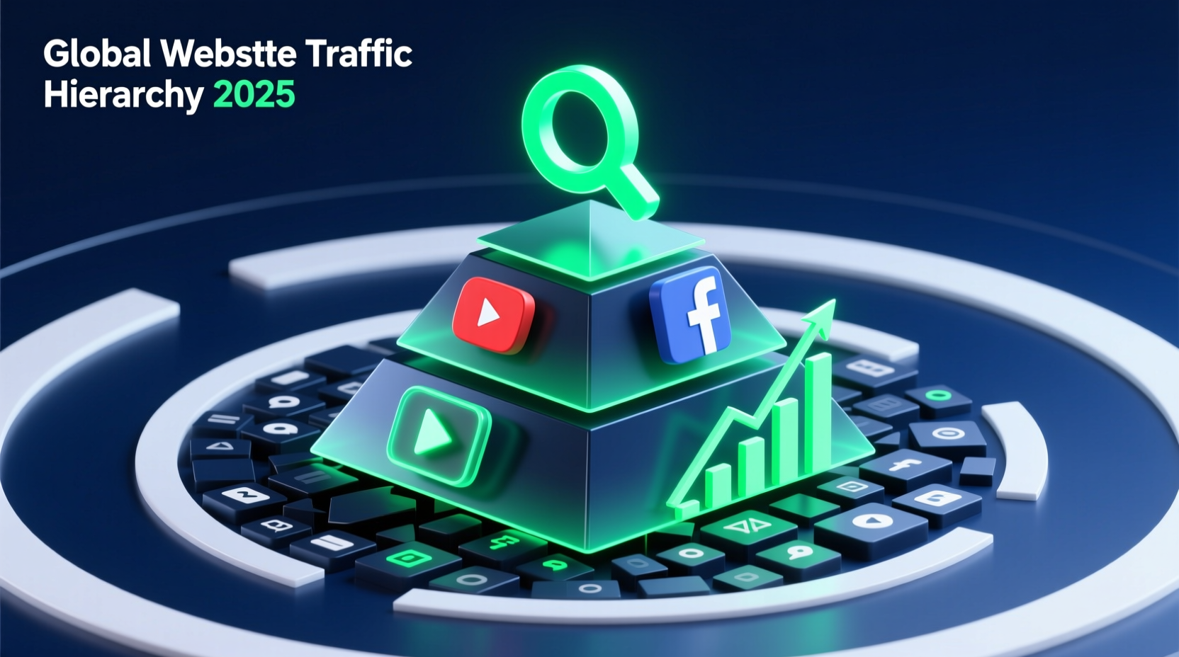 أكبر 10 مواقع عالمية من حيث حجم الزيارات لعام 2025