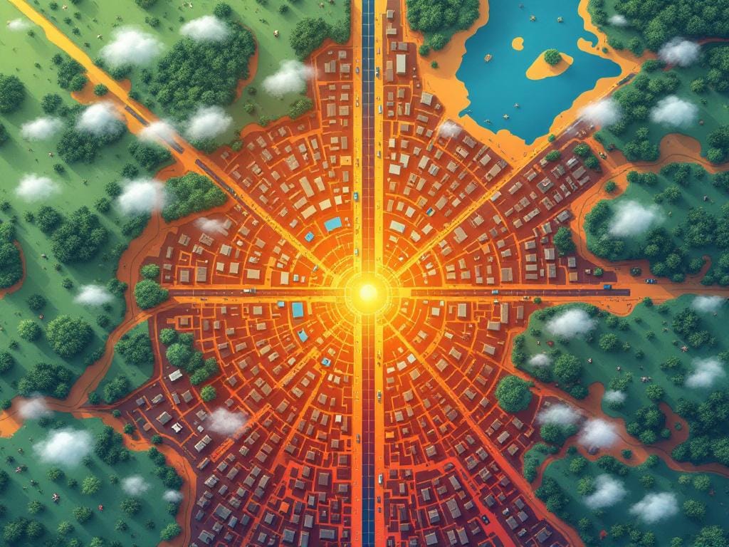 🌡️🔥  لماذا ترتفع درجات الحرارة في المدن الكبرى وفق بيانات 2025
