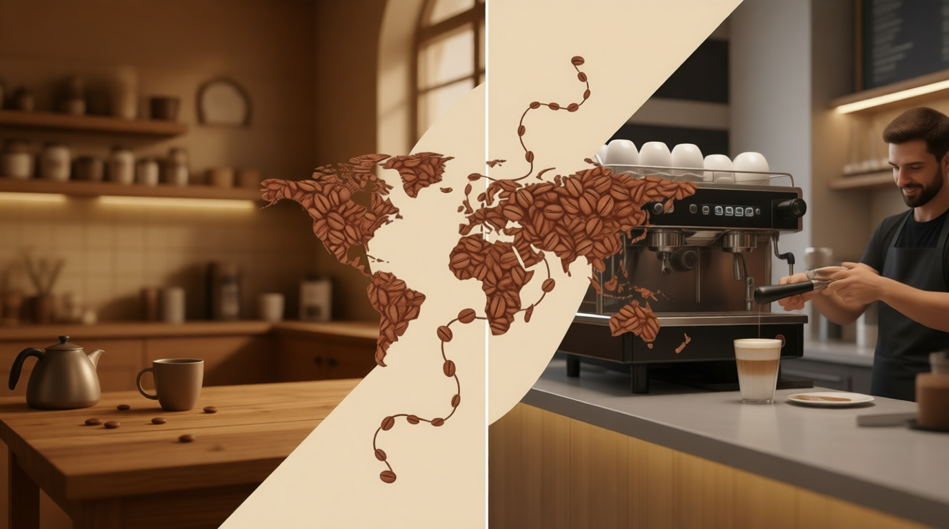 ☕💸  كم ينفق الفرد على القهوة يومياً على مستوى العالم (2025)