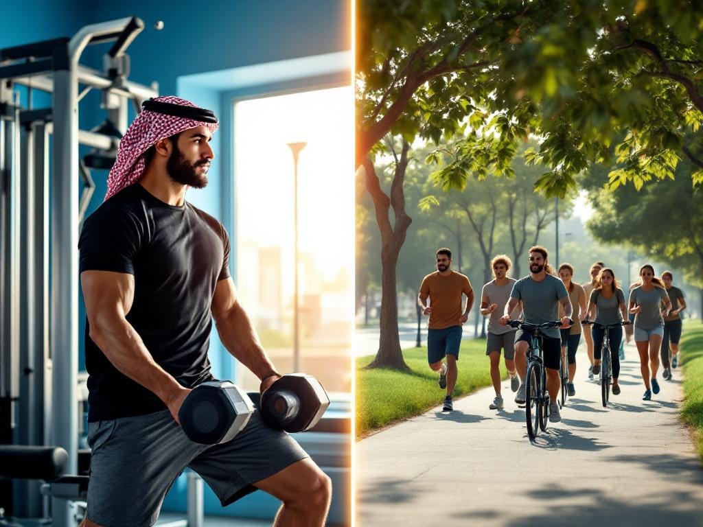 🏃‍♀️🏋️‍♂️  أيهما يفضله الشباب اليوم: الجيم أم الرياضة الخارجية؟