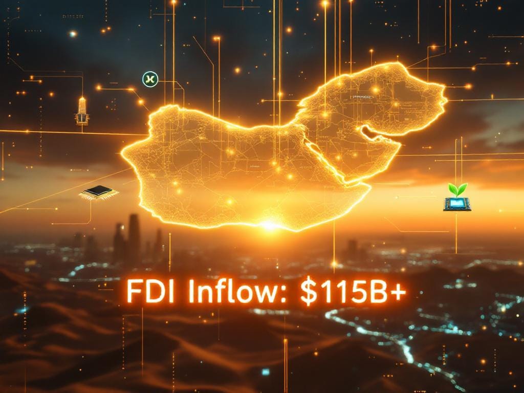 إحصائيات الاستثمار الأجنبي في الشرق الأوسط 2025